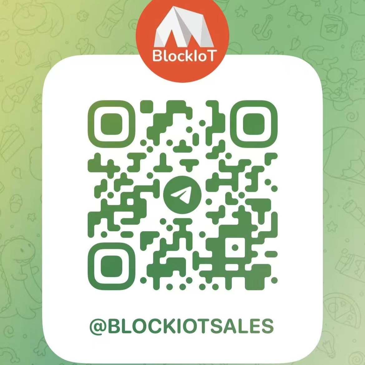 Telegram QR code for @BLOCKIOTSALES